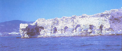 The Ottoman fortress called Genovese (south east from Foca) from the book Foca of Suzan Özyiğit