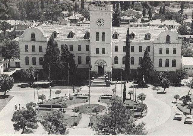 Campus buildings as viewed in 1962 when they were already in use as Nato facilities (since 1953 having earlier been a village institute)