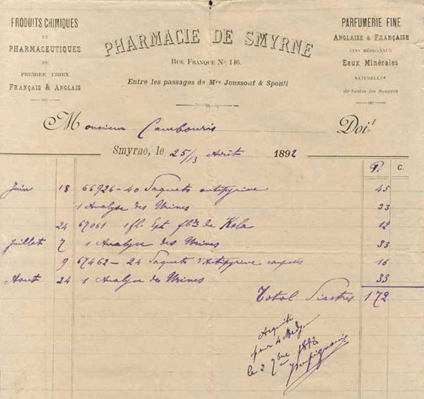 Pharmacie de Smyrne - 1892
