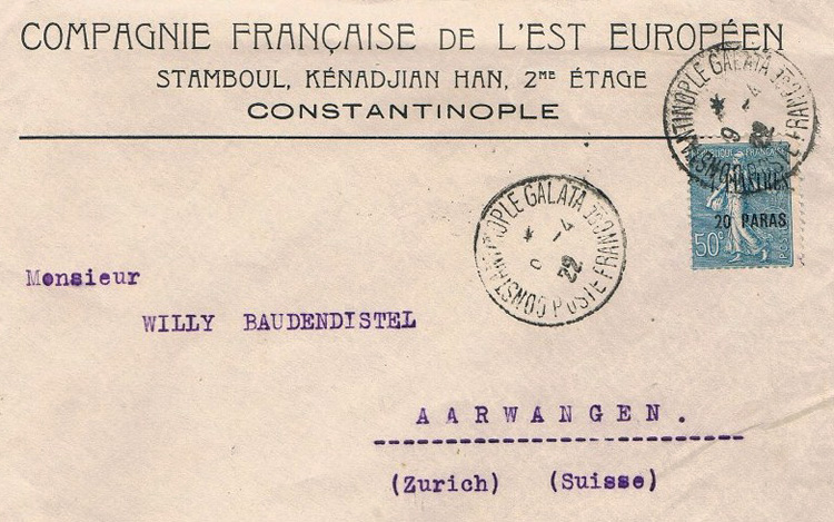 Compagnie Francaise de l'Est Europeen - 1922