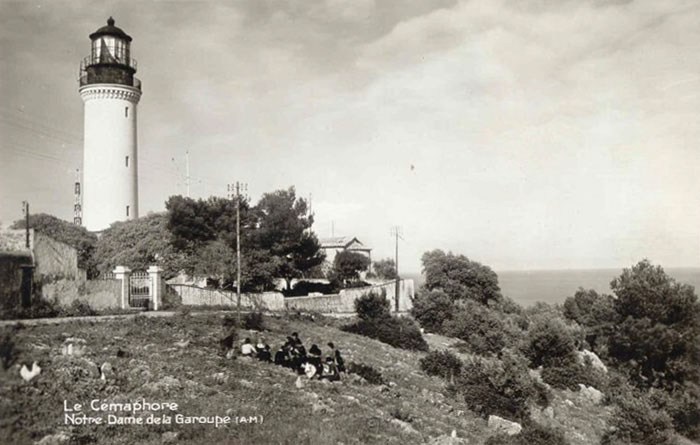 Archive postcard view of Antibes, in the South of France